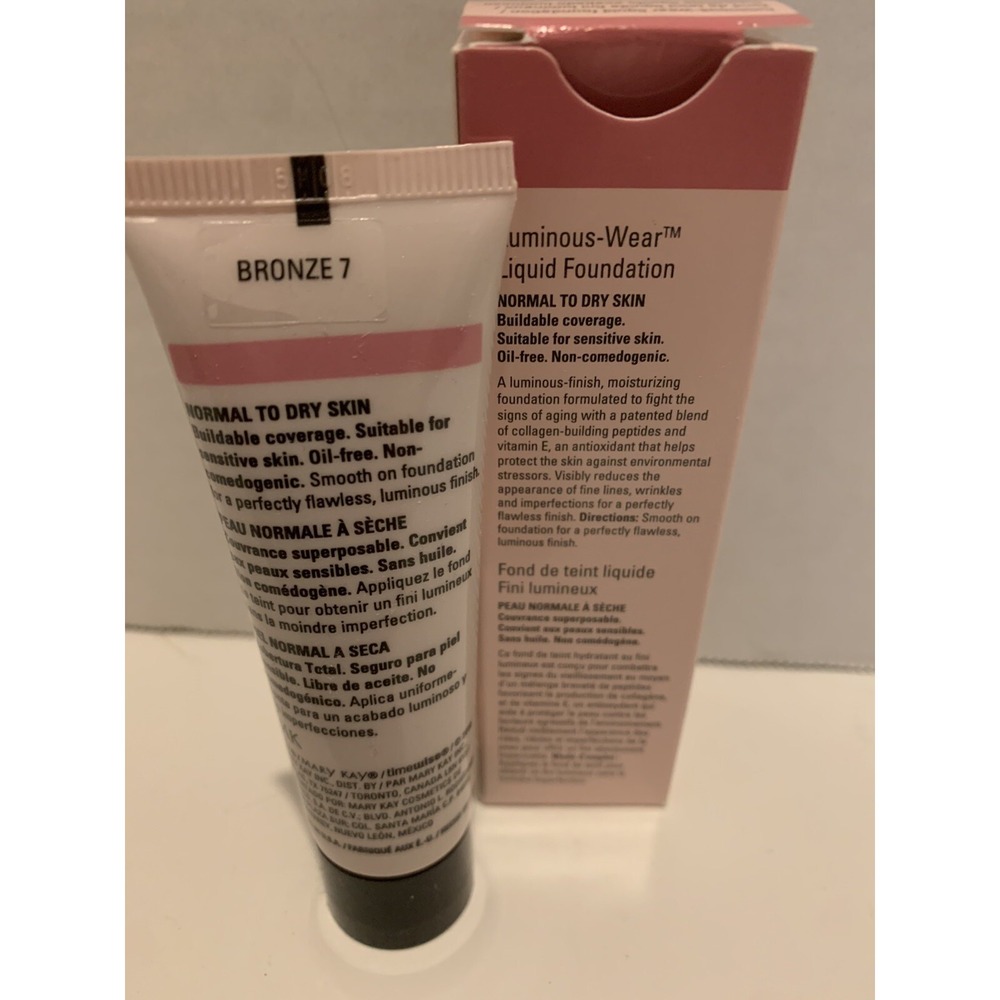 Mary Kay Timewise Luminous Wear Liquid Foundation - Bronze 1 - Picture 2 of 2